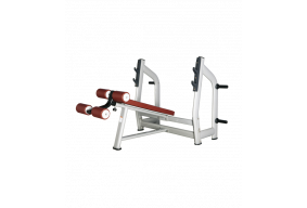 Скамья для жима с отрицательным наклоном BRONZE GYM H-024 (КОРИЧНЕВЫЙ)