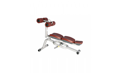 Скамья для пресса регулируемая BRONZE GYM H-034A (КОРИЧНЕВЫЙ)