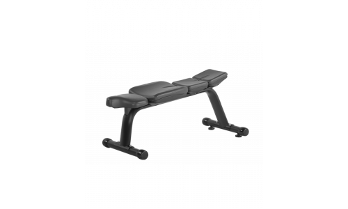 Скамья горизонтальная BRONZE GYM H-036A (ЧЕРНЫЙ)