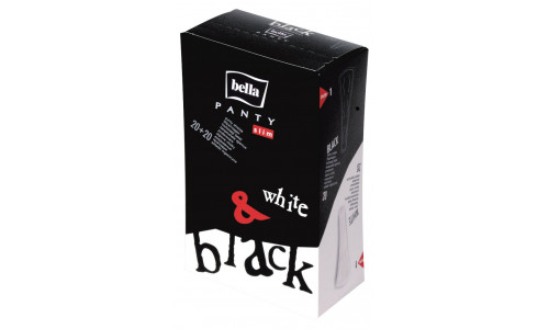 Ультратонкие ежедневные прокладки Bella Panty slim black&white