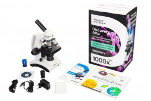 Микроскоп цифровой Levenhuk Discovery Atto Polar с книгой