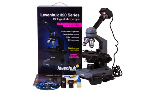 Микроскоп цифровой Levenhuk D320L PLUS, 3,1 Мпикс, монокулярный